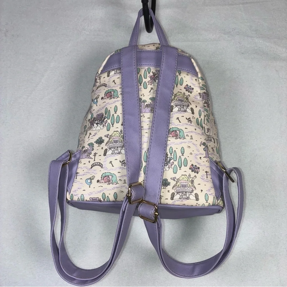 Disney X Loungefly Alice In Wonderland Lavender Map Mini Backpack *READ DESCRIP